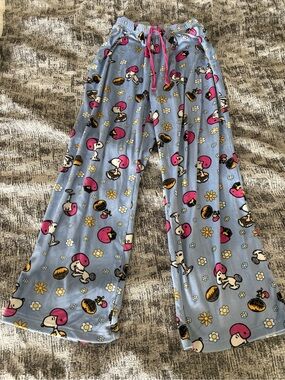 Peanuts Football Snoopy Pajama Pants Size Small